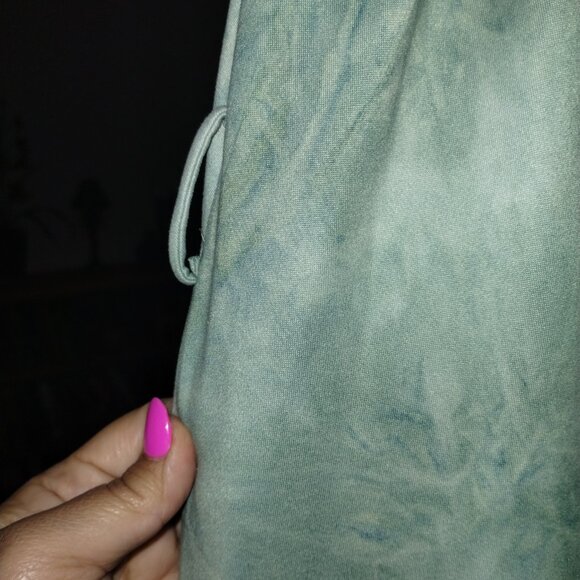 Green Tie Dye Slip Dress - Picture 4 of 4
